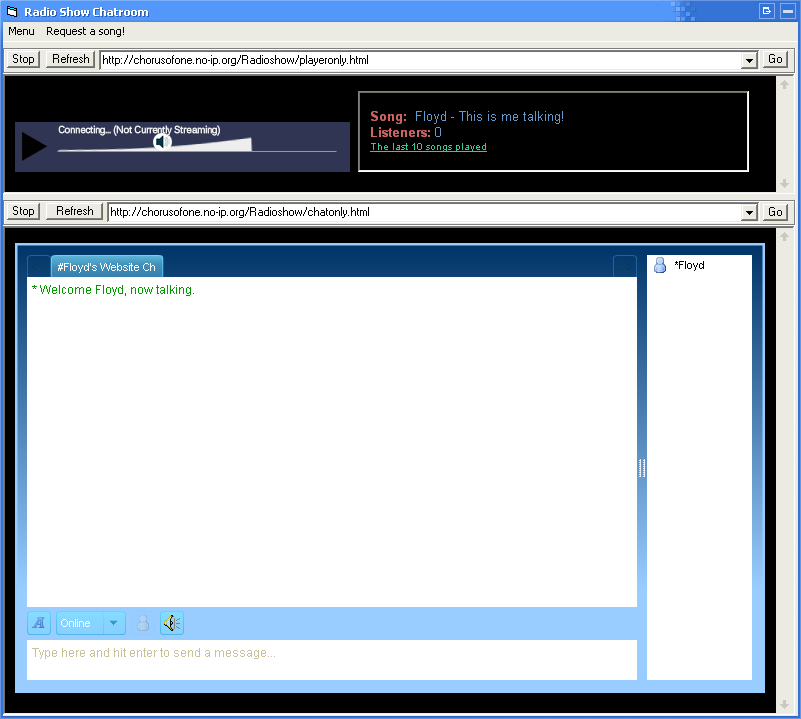 Radio Show Chatroom